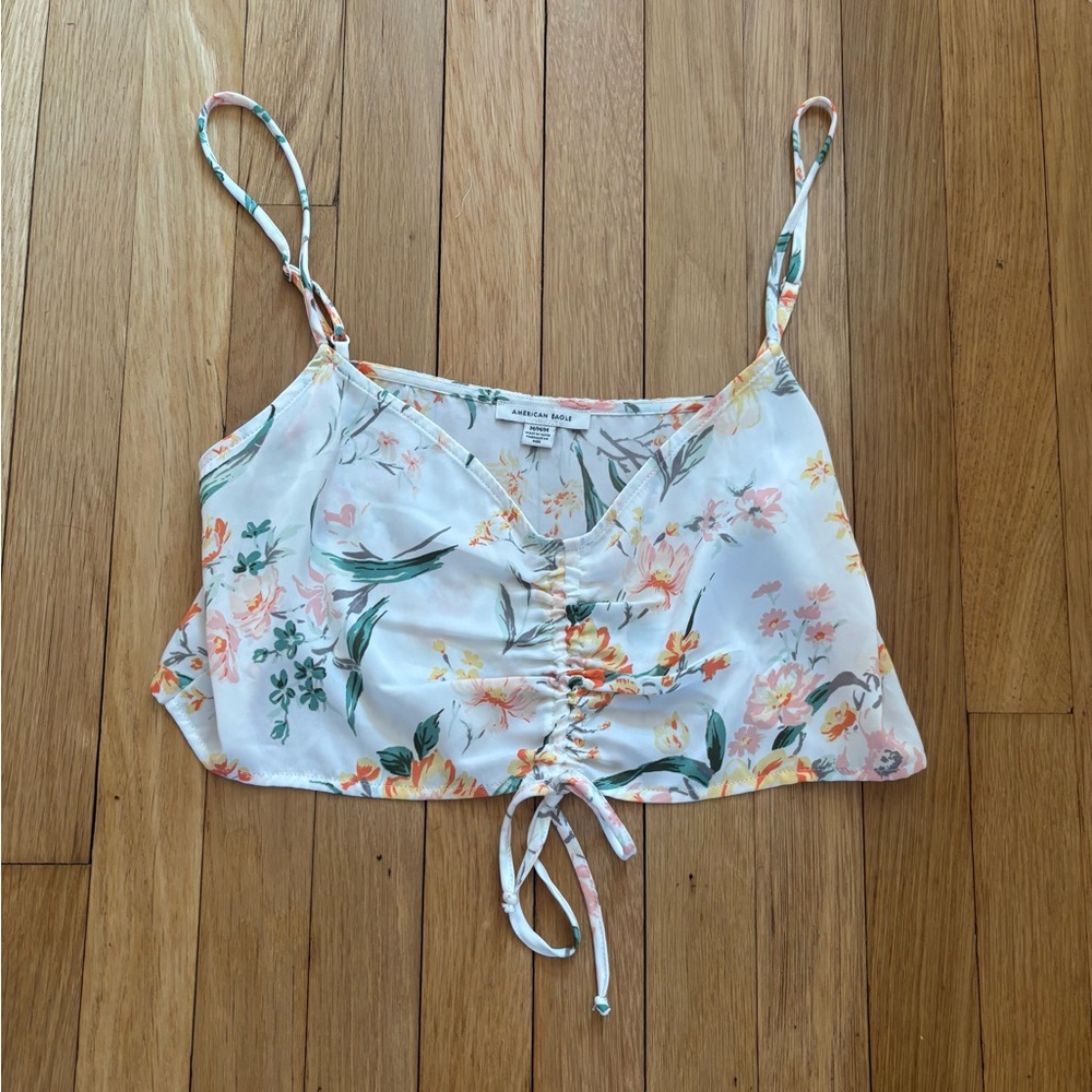 NWOT American Eagle Floral Crop Top